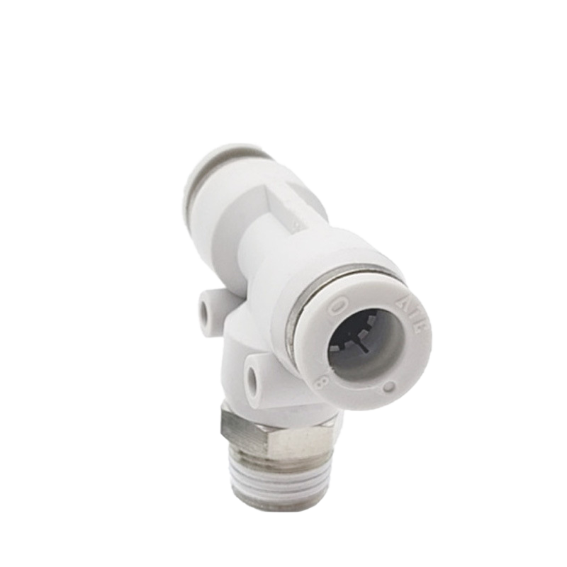 PEB12 02 Nối nhanh tê ren ngoài Airtac (PEB12-02 Màu trắng) - Ảnh 3