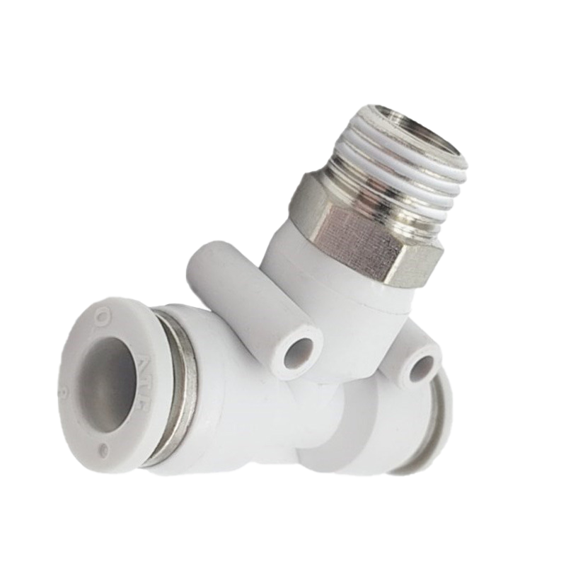 PEB12 02 Nối nhanh tê ren ngoài Airtac (PEB12-02 Màu trắng) - Ảnh 4