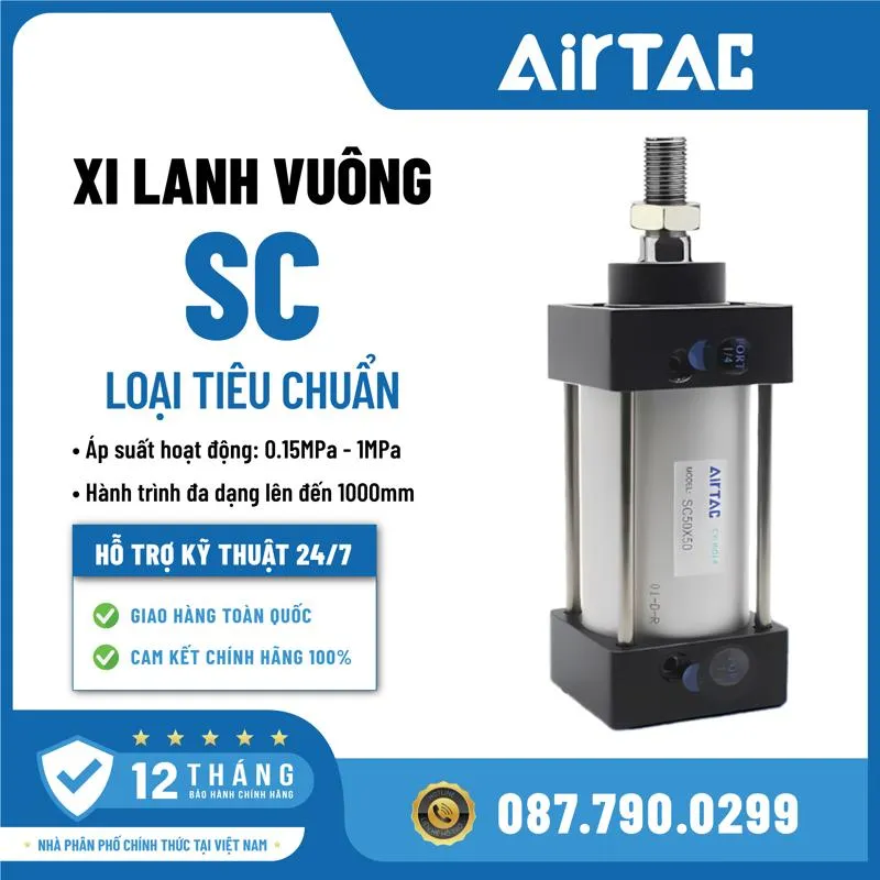 Xi Lanh Vuông SC- SC40X550S