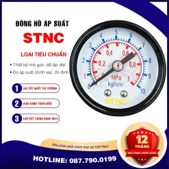 Đồng Hồ Áp Suất STNC Mặt 40MM 50MM