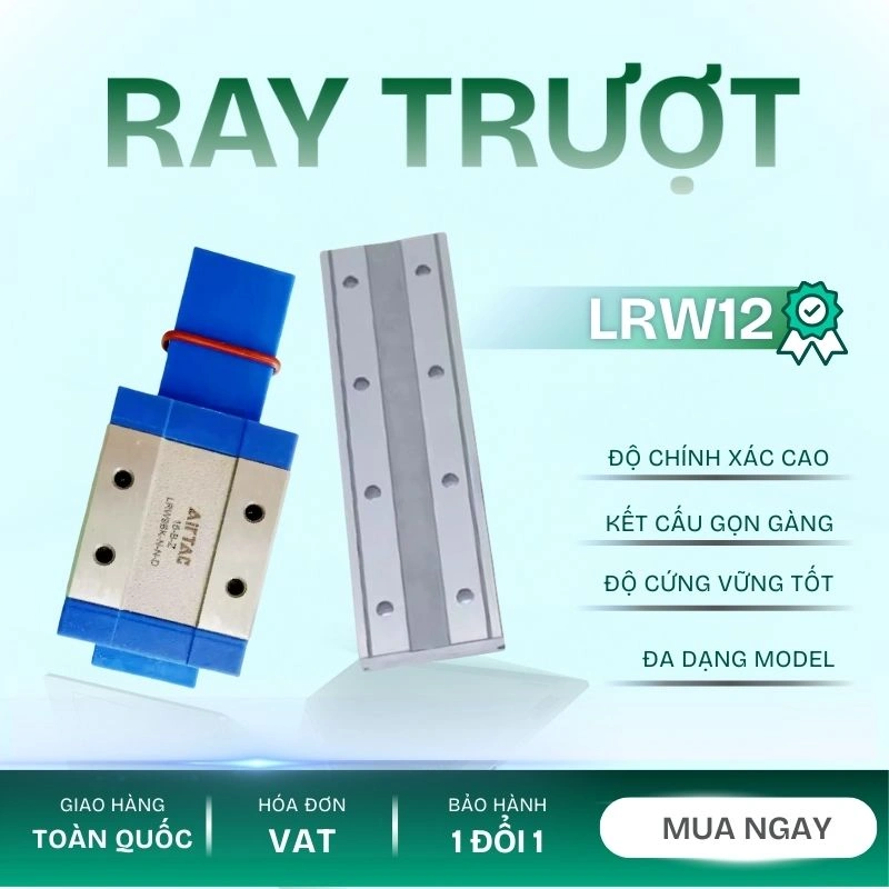 Ray trượt tuyến tính mini bản rộng LRW12N2X70S15AN