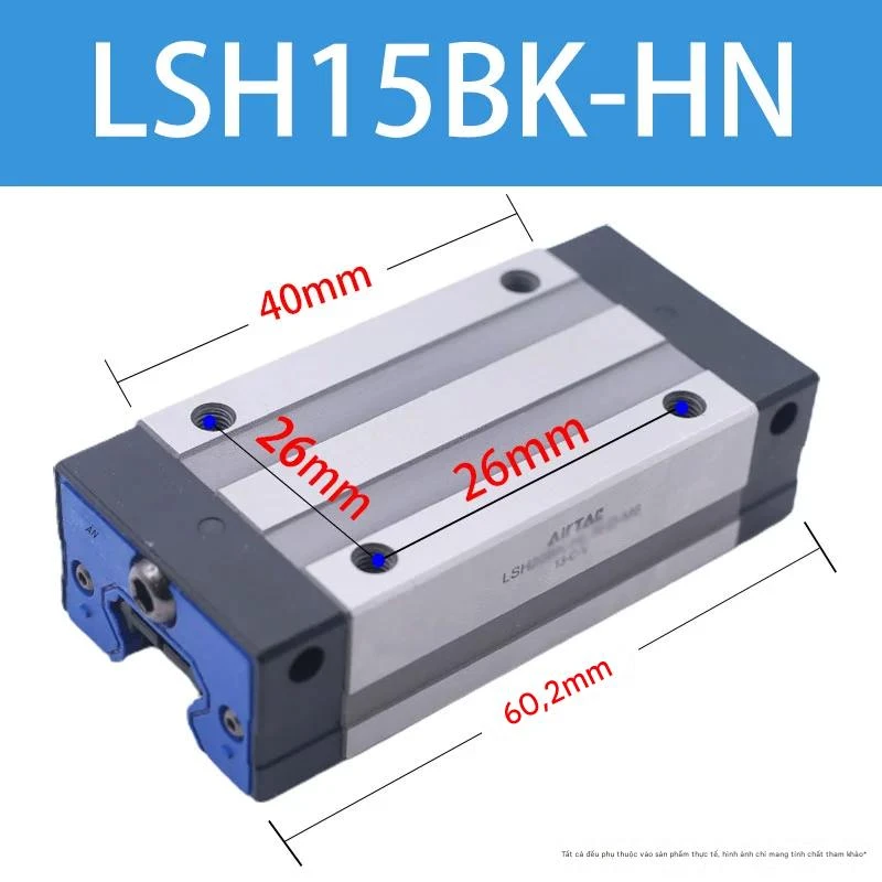 Ray trượt vuông tiêu chuẩn LSH15BK-HN - Ảnh 2