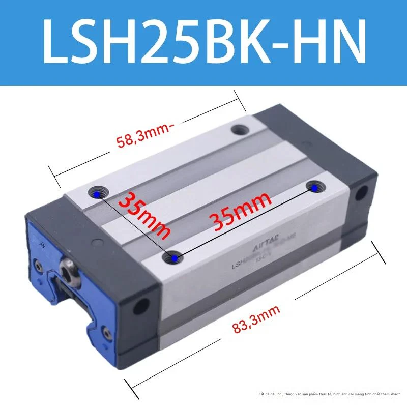 Ray trượt vuông tiêu chuẩn LSH25BK-HN - Ảnh 2