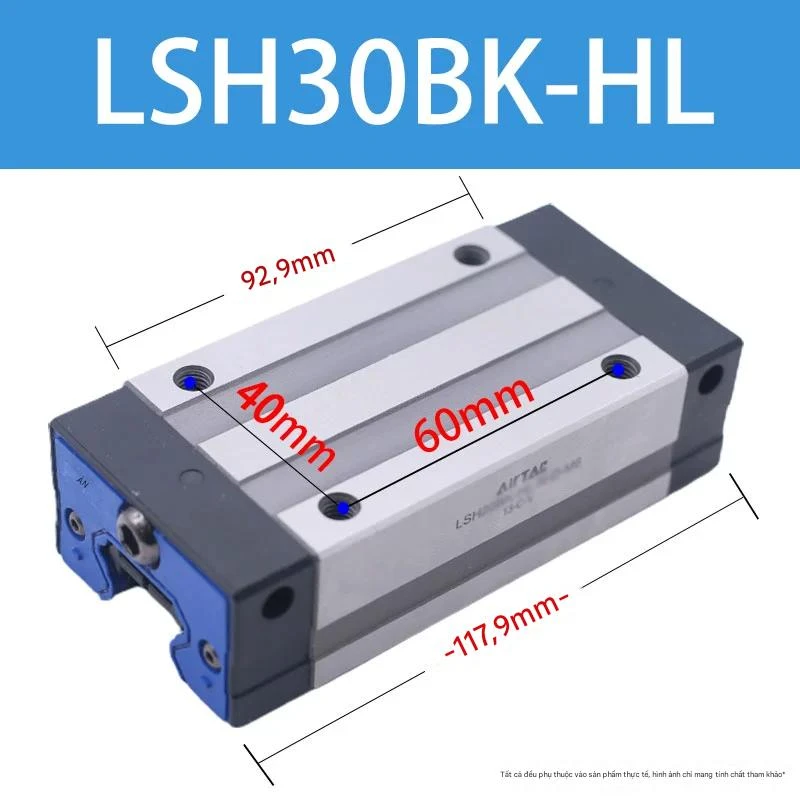 Ray trượt vuông mở rộng LSH30BK-HL - Ảnh 2