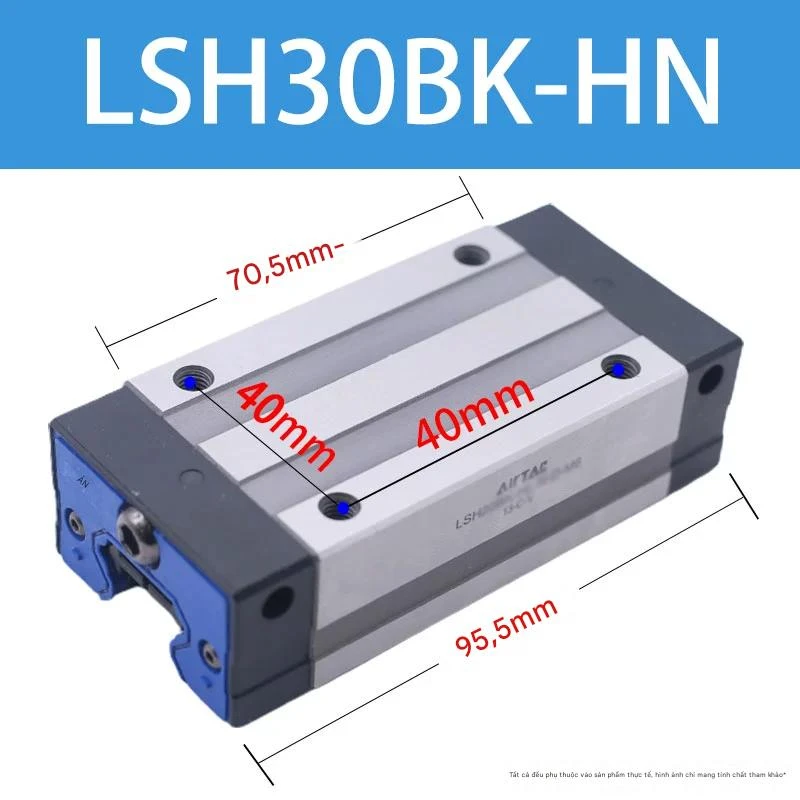 Ray trượt vuông tiêu chuẩn LSH30BK-HN - Ảnh 2