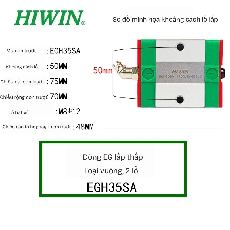 Ray Trượt EGH35SA - Ảnh 2