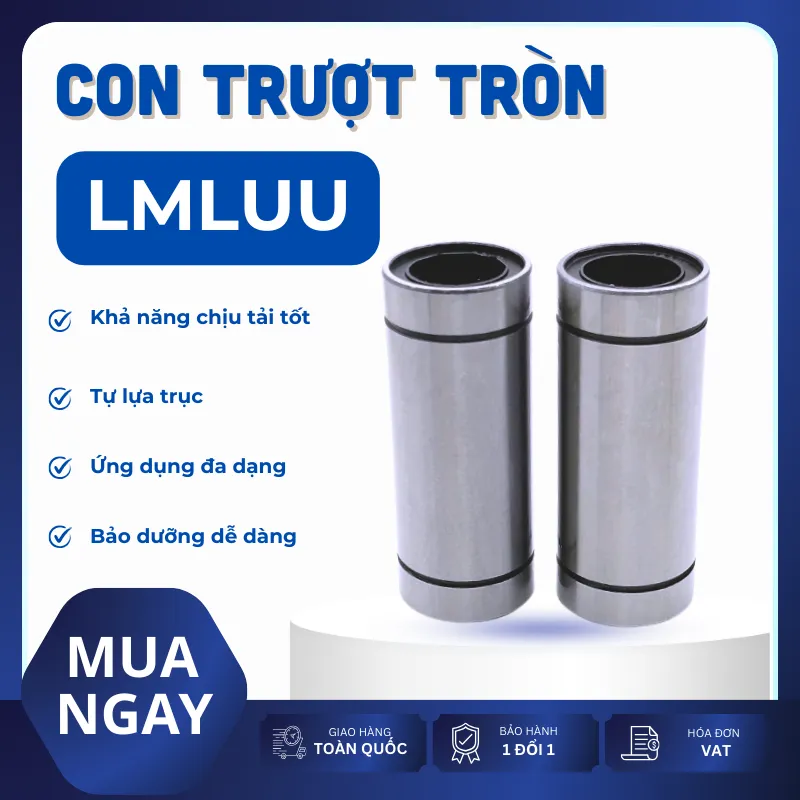 Con trượt tròn thân dài LM16LUU (Bi trượt tròn)