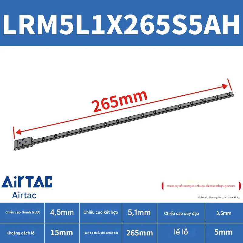Ray trượt mở rộng LRM5L1X265S5AH - Ảnh 2