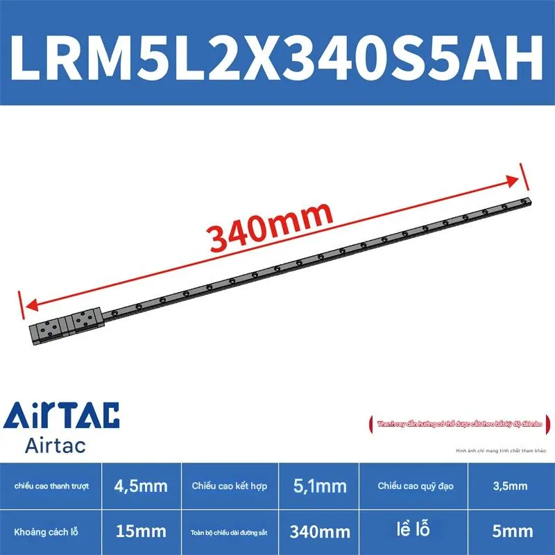 Ray trượt mở rộng LRM5L2X340S5AH - Ảnh 2