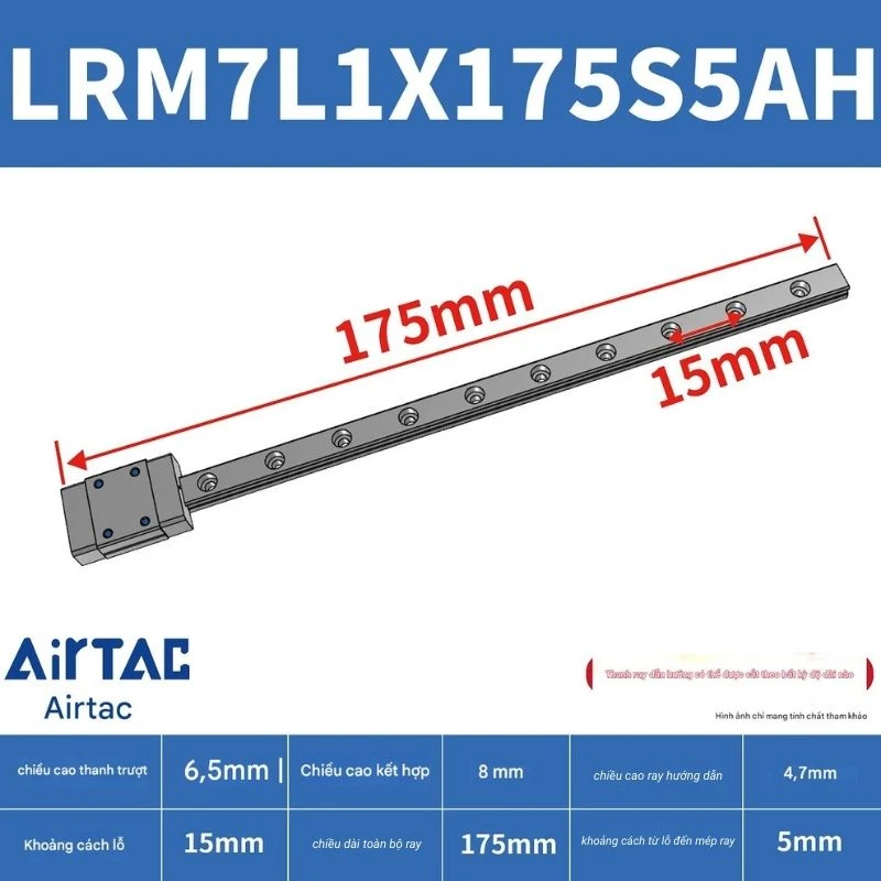 Ray trượt mở rộng LRM7L1X175S5AH - Ảnh 2