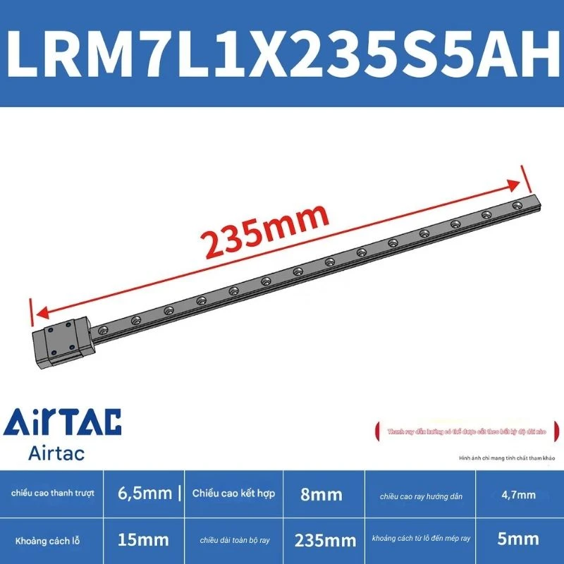 Ray trượt mở rộng LRM7L1X235S5AH - Ảnh 2