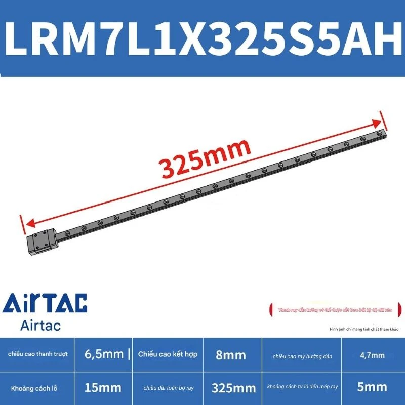 Ray trượt mở rộng LRM7L1X325S5AH - Ảnh 2