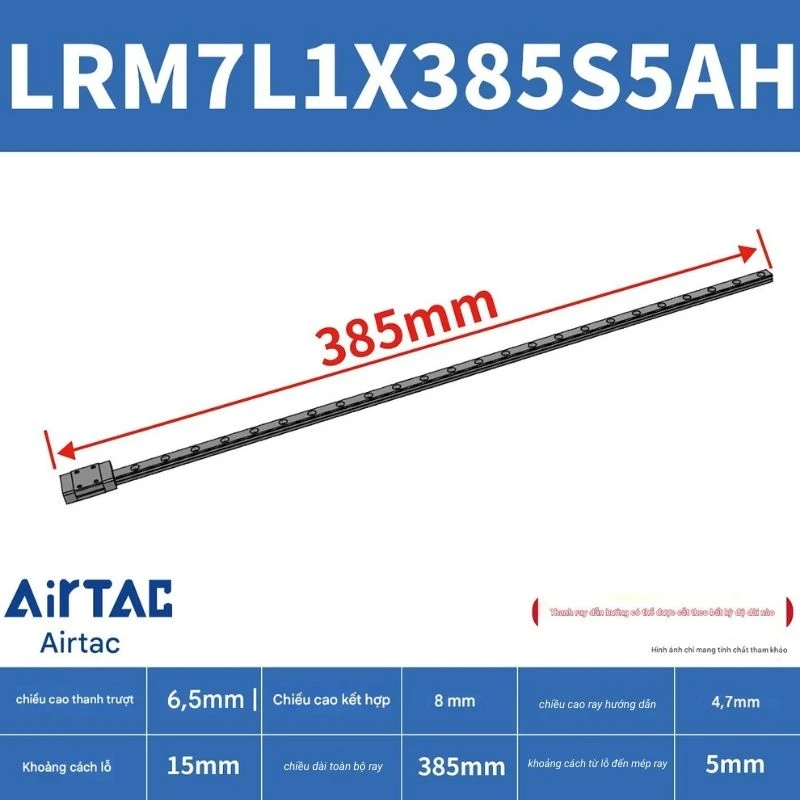 Ray trượt mở rộng LRM7L1X385S5AH - Ảnh 2