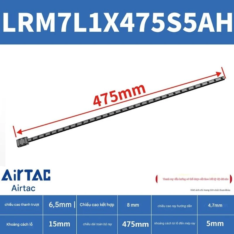 Ray trượt mở rộng LRM7L1X475S5AH - Ảnh 2
