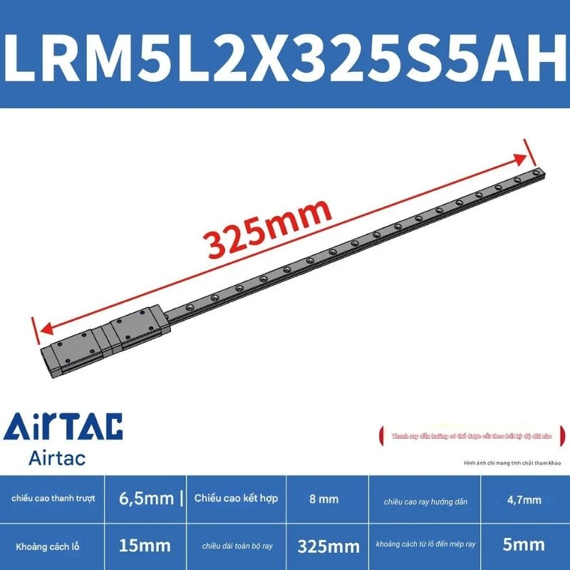 Ray trượt mở rộng LRM7L2X325S5AH - Ảnh 2
