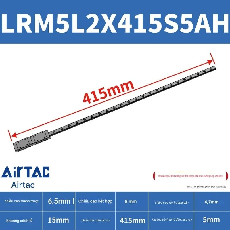 Ray trượt mở rộng LRM7L2X415S5AH - Ảnh 2