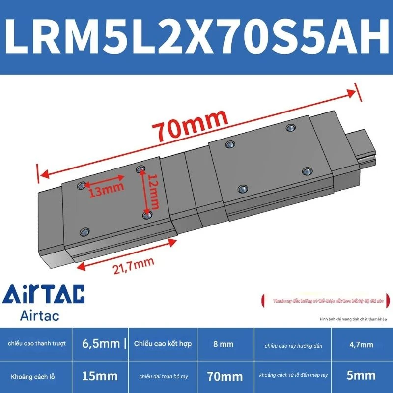 Ray trượt mở rộng LRM7L2X70S5AH - Ảnh 2
