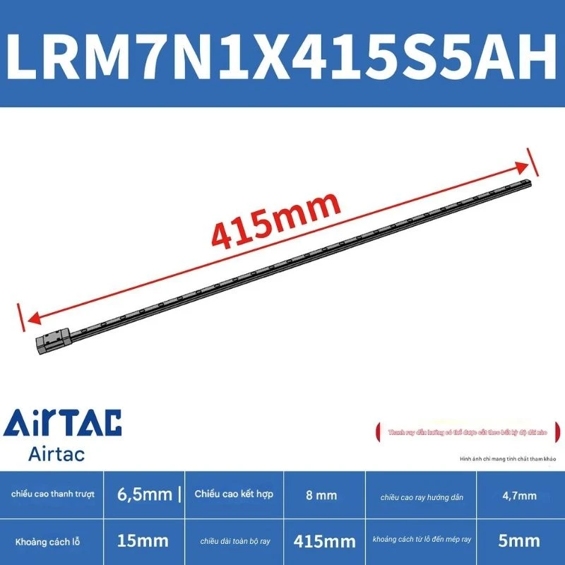 Ray trượt tiêu chuẩn LRM7N1X415S5AH - Ảnh 2