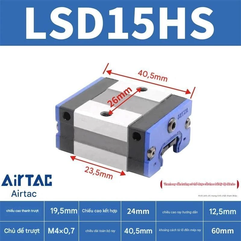 Ray trượt ngắn LSD15HS - Ảnh 2