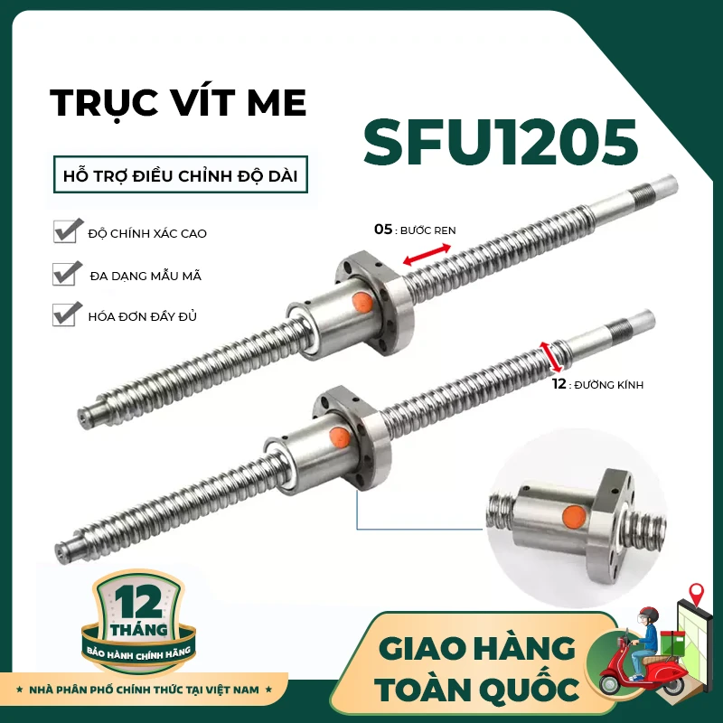 Trục vít me SFU1205 - Ảnh 2