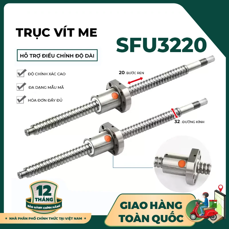 Trục vít me SFU3220 - Ảnh 2