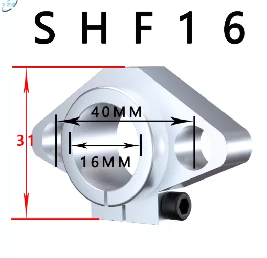 Gối đỡ ray trượt SHF16 - Ảnh 2