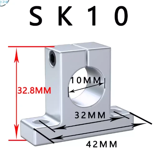 Gối đỡ ray trượt SK10 - Ảnh 2