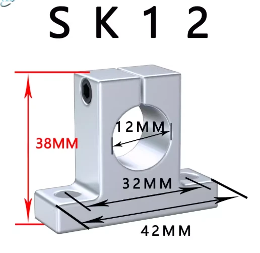 Gối đỡ ray trượt SK12 - Ảnh 2