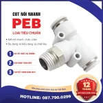 PEB10 01 Nối nhanh tê ren ngoài Airtac (PEB10-01 Màu trắng)