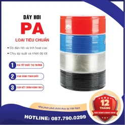 PA10x6.5 Dây hơi khí nén PA AKS (PA10x6.5 Màu: trắng, đen, xanh, cam)