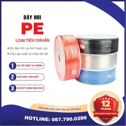 PE16x12 Dây hơi khí nén PE AKS (PE16x12 Màu: trắng, đen, xanh, cam)