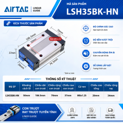 Con trượt thân vuông tải tiêu chuẩn LSH35BK-HN (HG35CA)